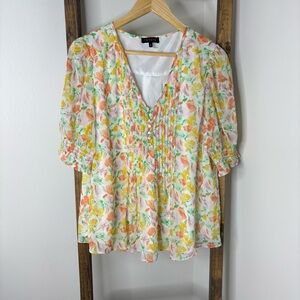 1. State Floral Print Women's Top L
